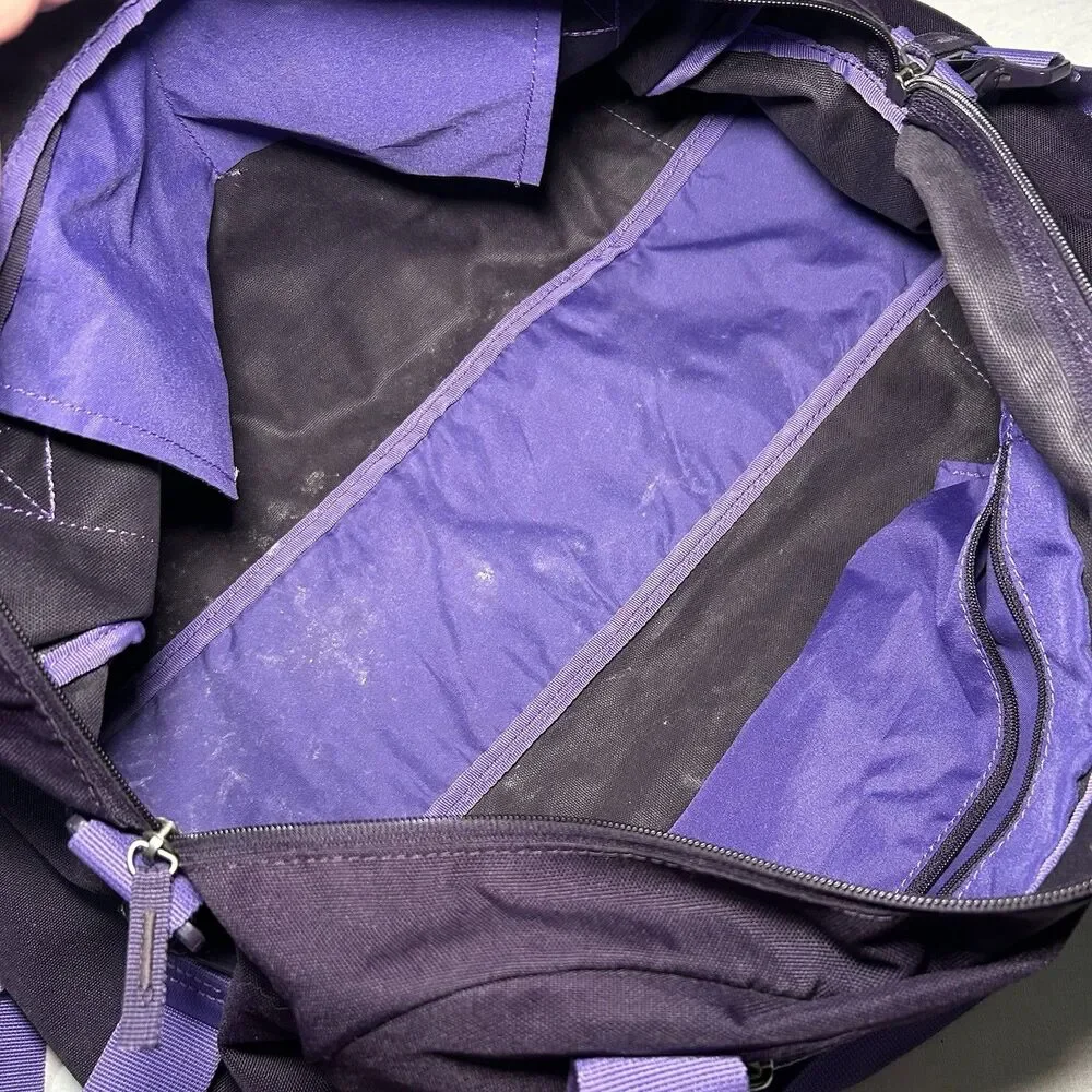 Nike Gym Club duffel bag purple dynasty / dark iris color, green logo